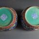 Pair of covered bowls China Mao tse dong era