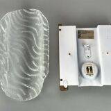 Wall lamp ice glass space age design