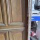 Solid oak entrance door 19th century