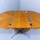 Retractable dining table round oval, 1960’s
