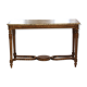 Console old feet wood and marble top