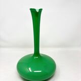 Empoli green opaline carafe vase