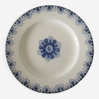 Old Dessert Plate "Rouen" Faience factory of KG Lunéville