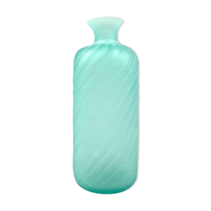 Gino Cenedese, Murano vase aqua green en verre dépoli, Cenedese, Murano Italie années 1970