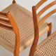 Set of 6 model 78 chairs in teak by Niels O. Møller, Denmark, 1960s.
