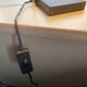 Modernist matte black desk lamp signed Lemag circa 1950