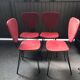Vintage red chairs from the 60s