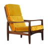 Midcentury danish armchair by kofod larsen in afromosia and velvet. vintage / modern / retro.