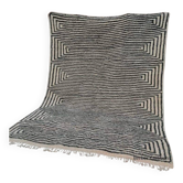 Tapis en laine naturelle tissé main 3/4 m