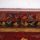 Antique chest painted vermilion red made of pine – China, circa 1900