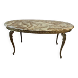 Table basse Louis XV en marbre