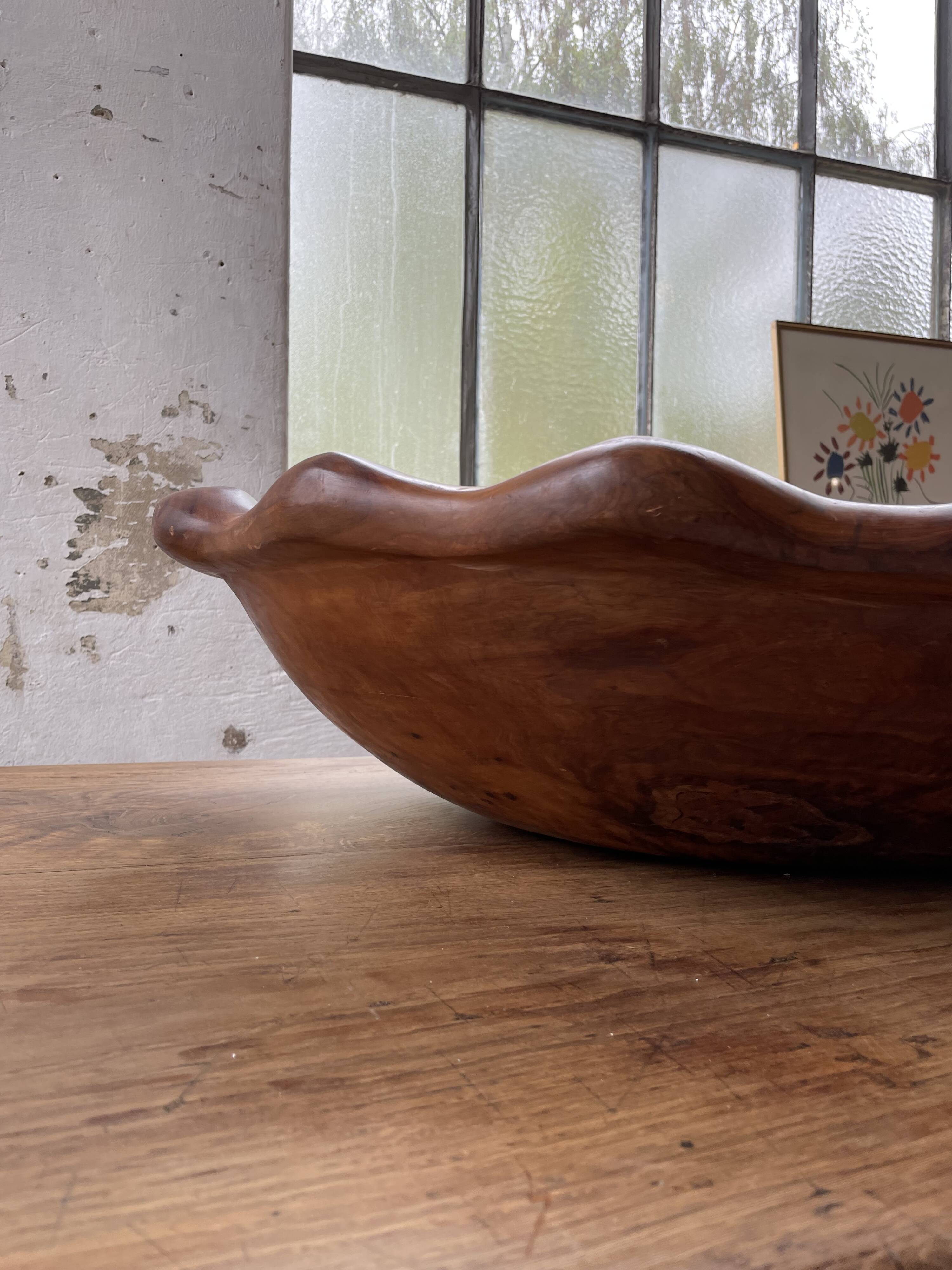XL thuja root wooden dish
