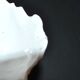 Antique angel font in biscuit porcelain from Sèvres signed MF