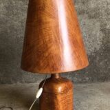 Large vintage leather lamp