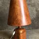 Grande lampe vintage en cuir