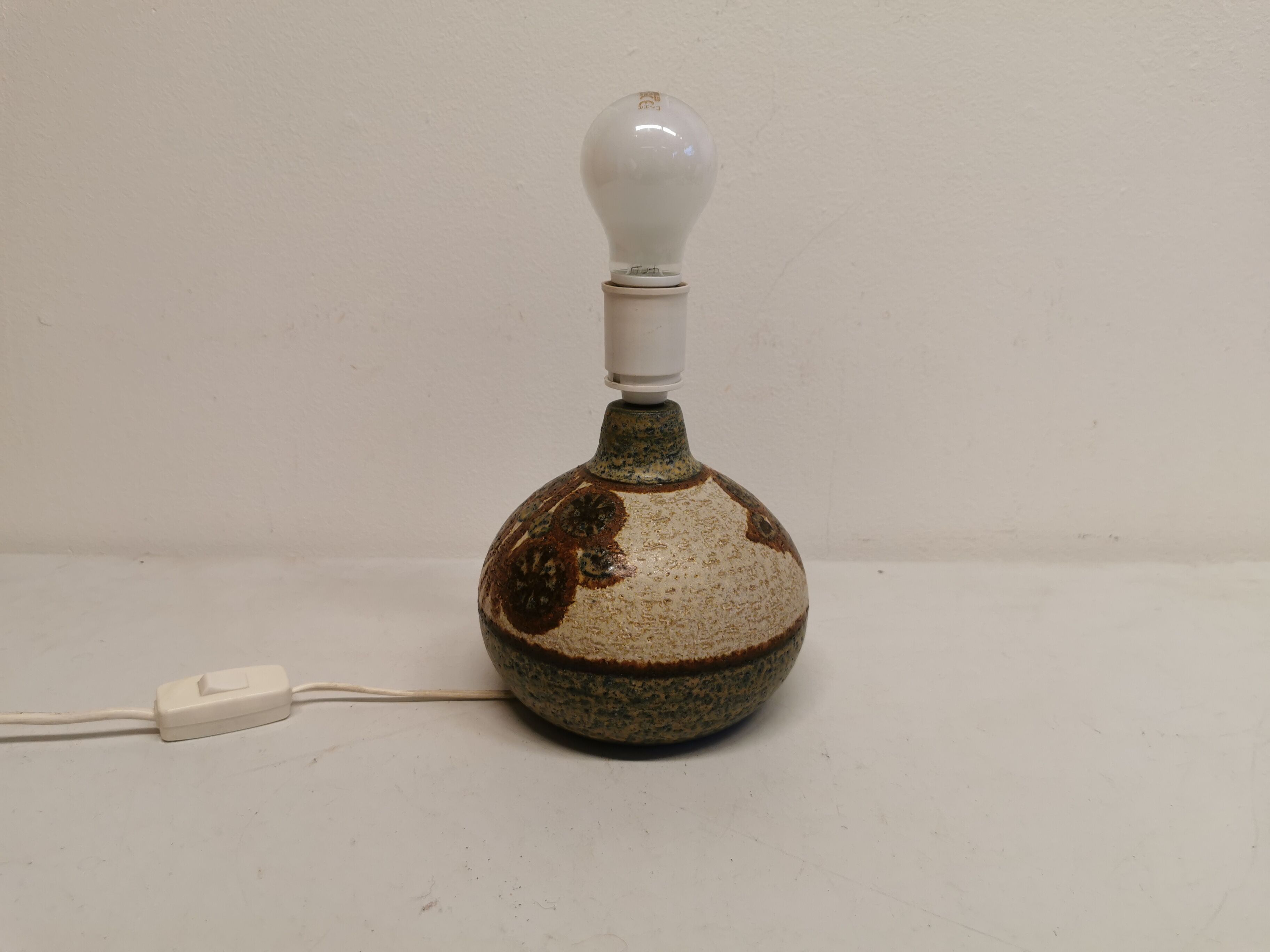Stoneware table lamp foot, from the Erika Decor series, designed in 1971