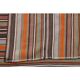 Vintage Turkish Hand-Knotted Wool Cotton Orange Kilim Rug 252x280