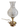 Table lamp in gilded brass and glass - mid 20th century.