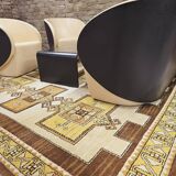 80's sofa armchair coffee table set