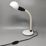 1970s original white table lamp. made in Italy by Veneta Lumi