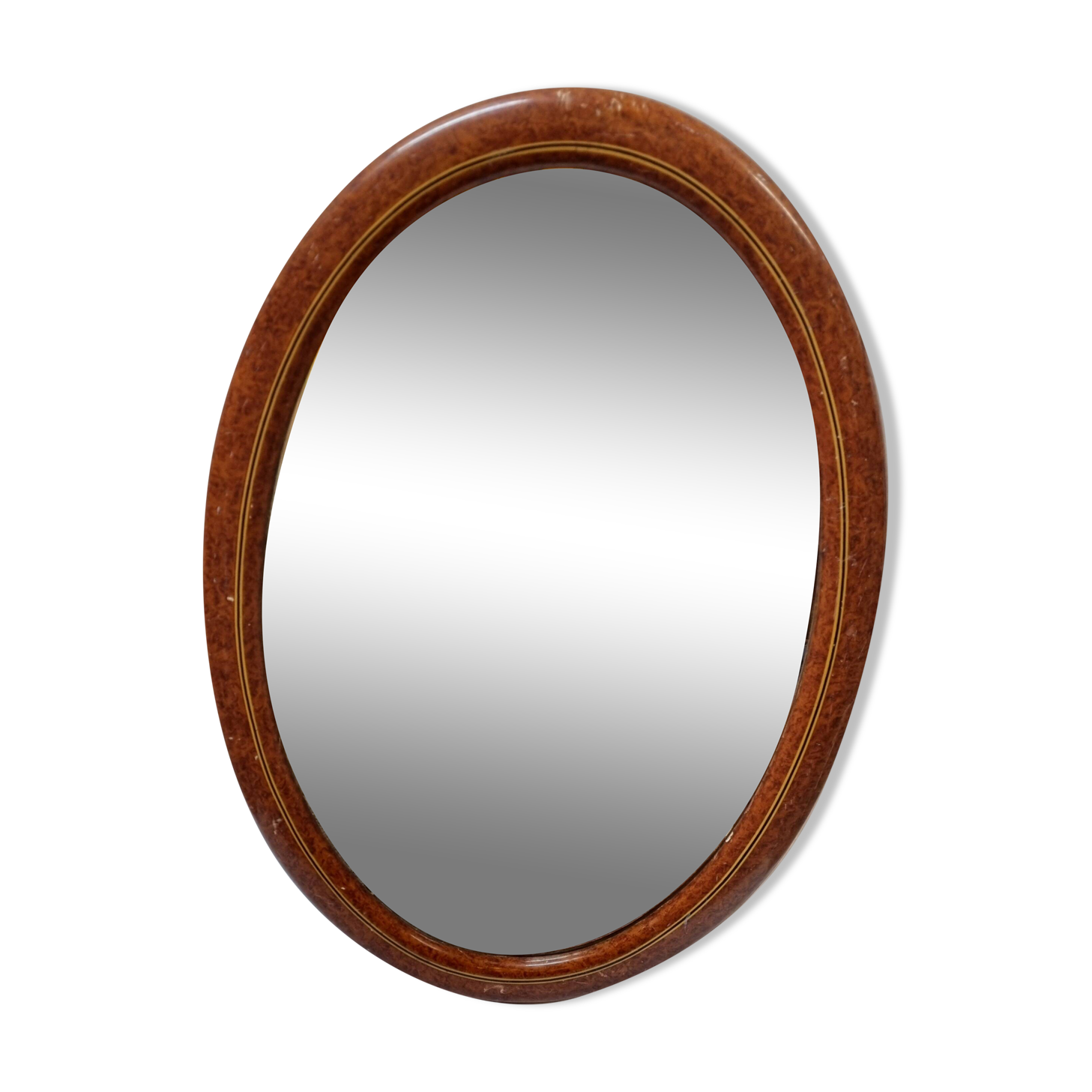 Miroir art déco ovale (67x45cm)