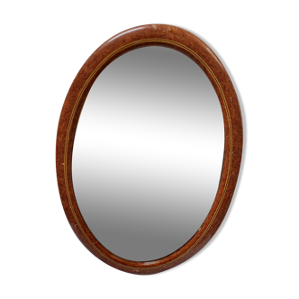 Oval art deco mirror (67x45cm)