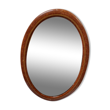 Oval art deco mirror (67x45cm)