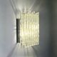 Poliarte glass wall lamp "Vesta", Italy 1970s
