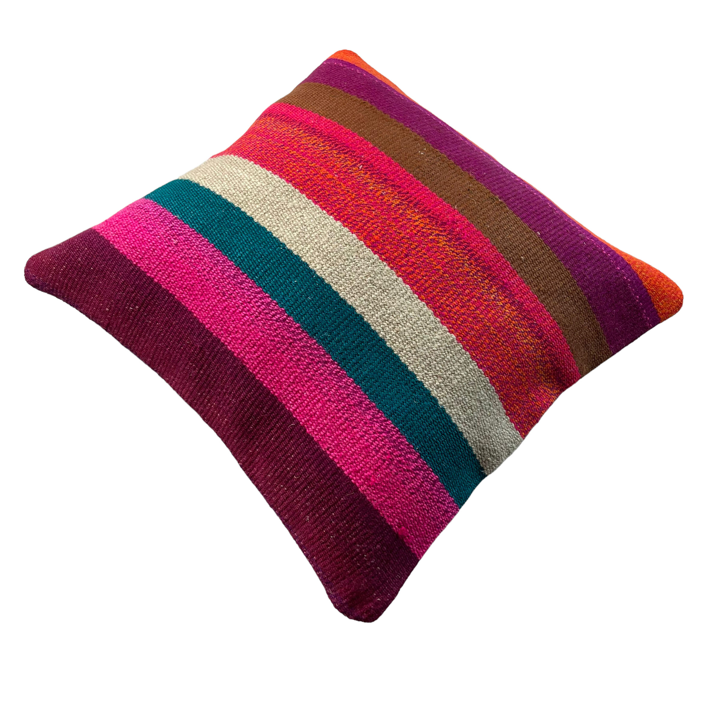 Vintage turkish kilim cushion cover 40 x 40 cm