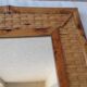 Miroir en rotin