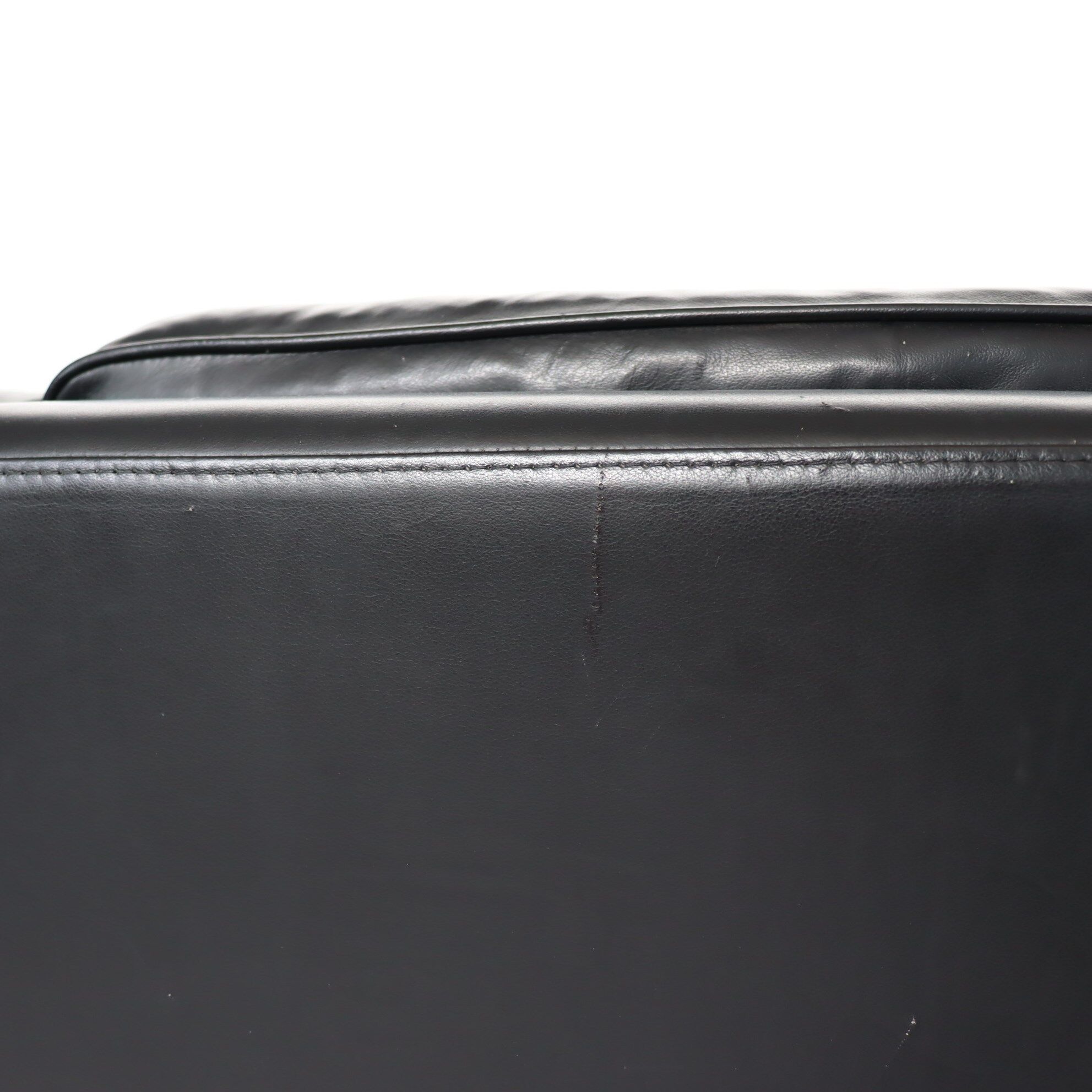 70s leather armchair