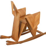 Sculptural rocking chair origami bird