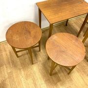 Vintage nesting tables by Paul Hundevad, Czech design, 1960s