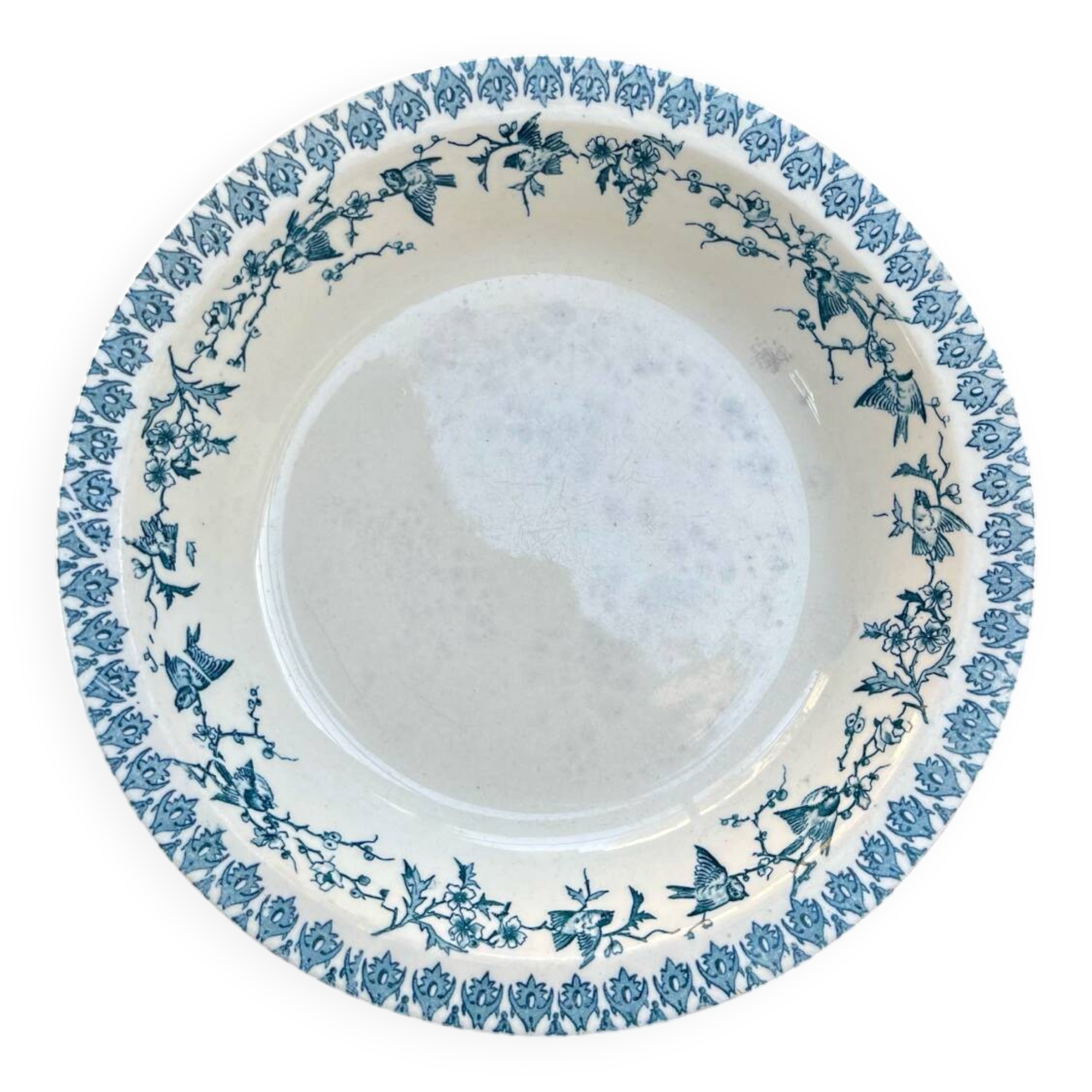 Hollow dish in iron earth