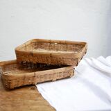 Vintage rattan basket