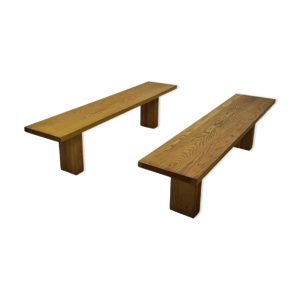Ensemble de 2 bancs brutalistes