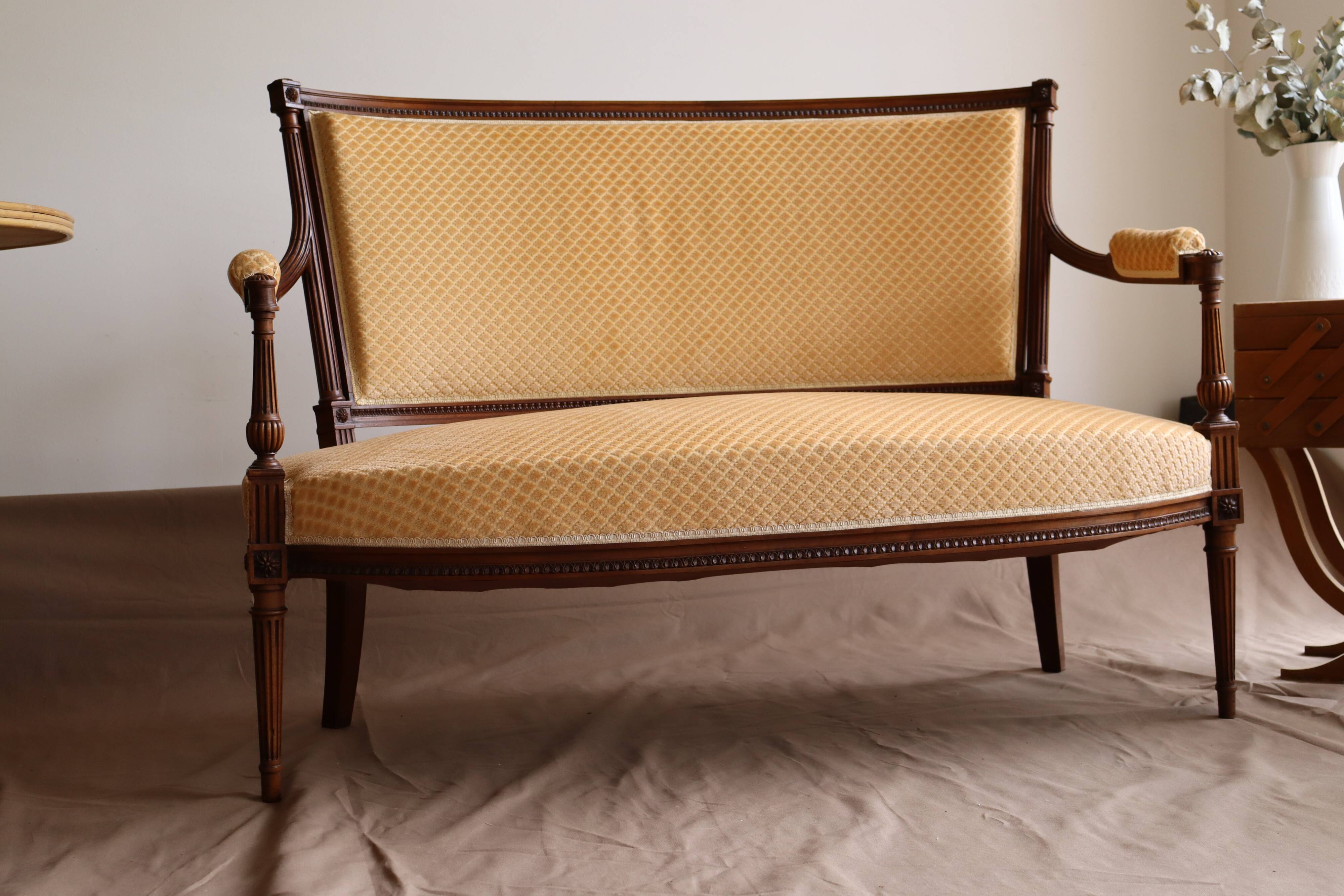 Louis XVI 2-seater bench