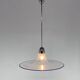 Space Age Italian Bubble Glass & Chrome Pendant Light, 1970's