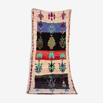 Moroccan Area rug berber area rug boucherouite rug moroccan area rug tapis azilal tapis marocain