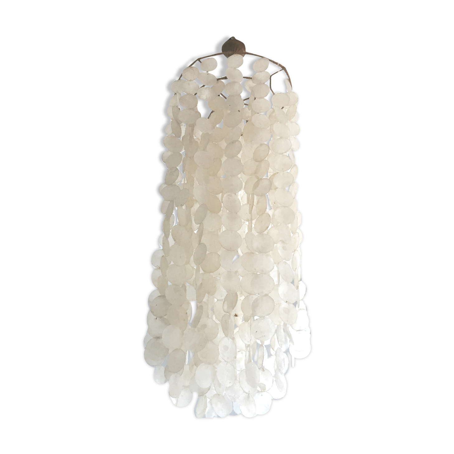 Vintage mother-of-pearl hanging lamp