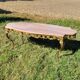 Table basse style Louis XV en marbre rose