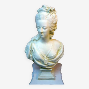 Buste Marie Antoinette patine sable H54cm