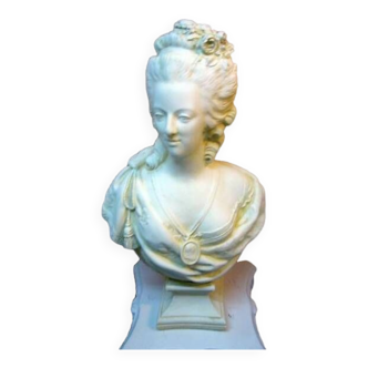 Buste Marie Antoinette patine sable H54cm