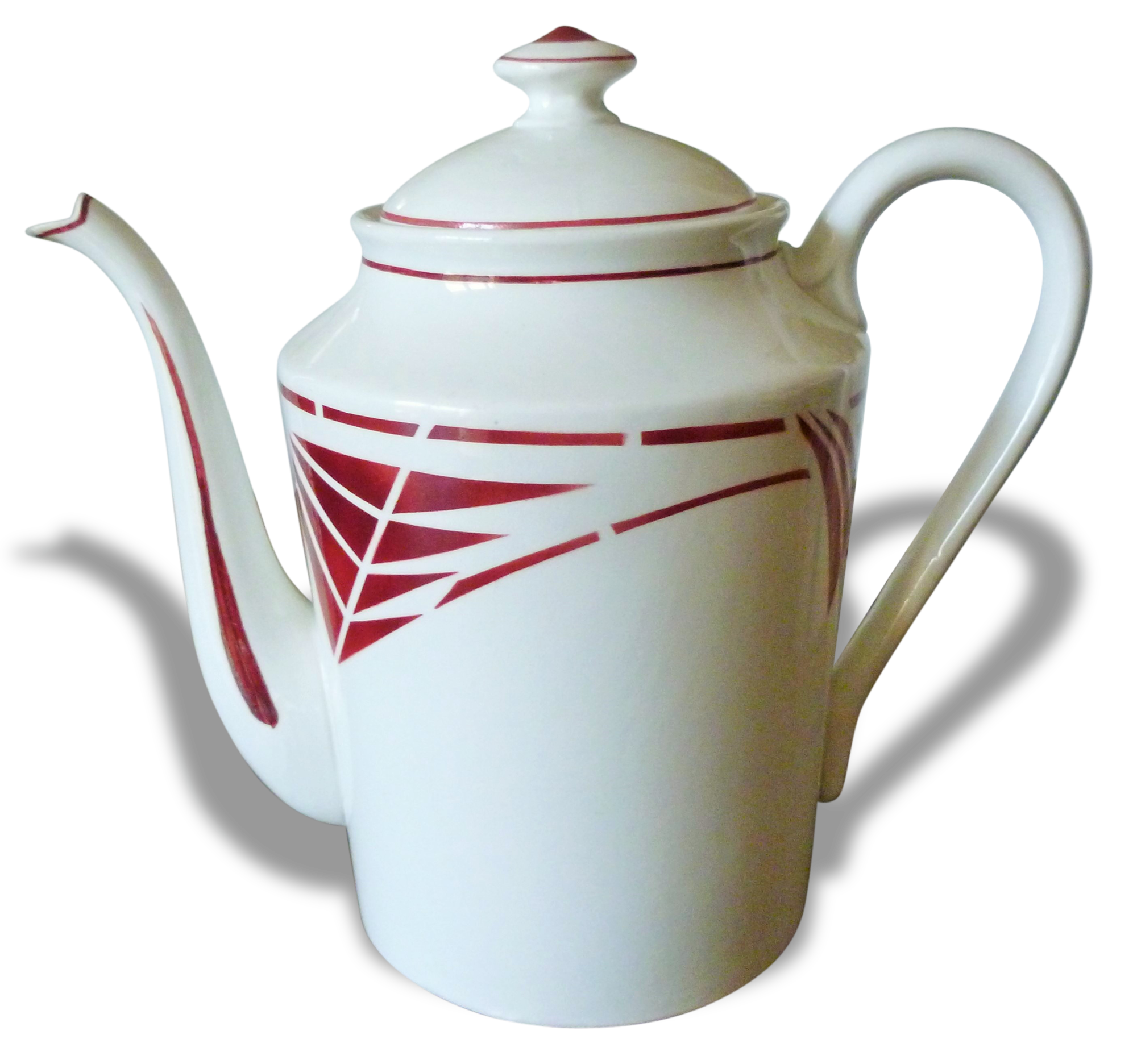 Teapot art deco pattern