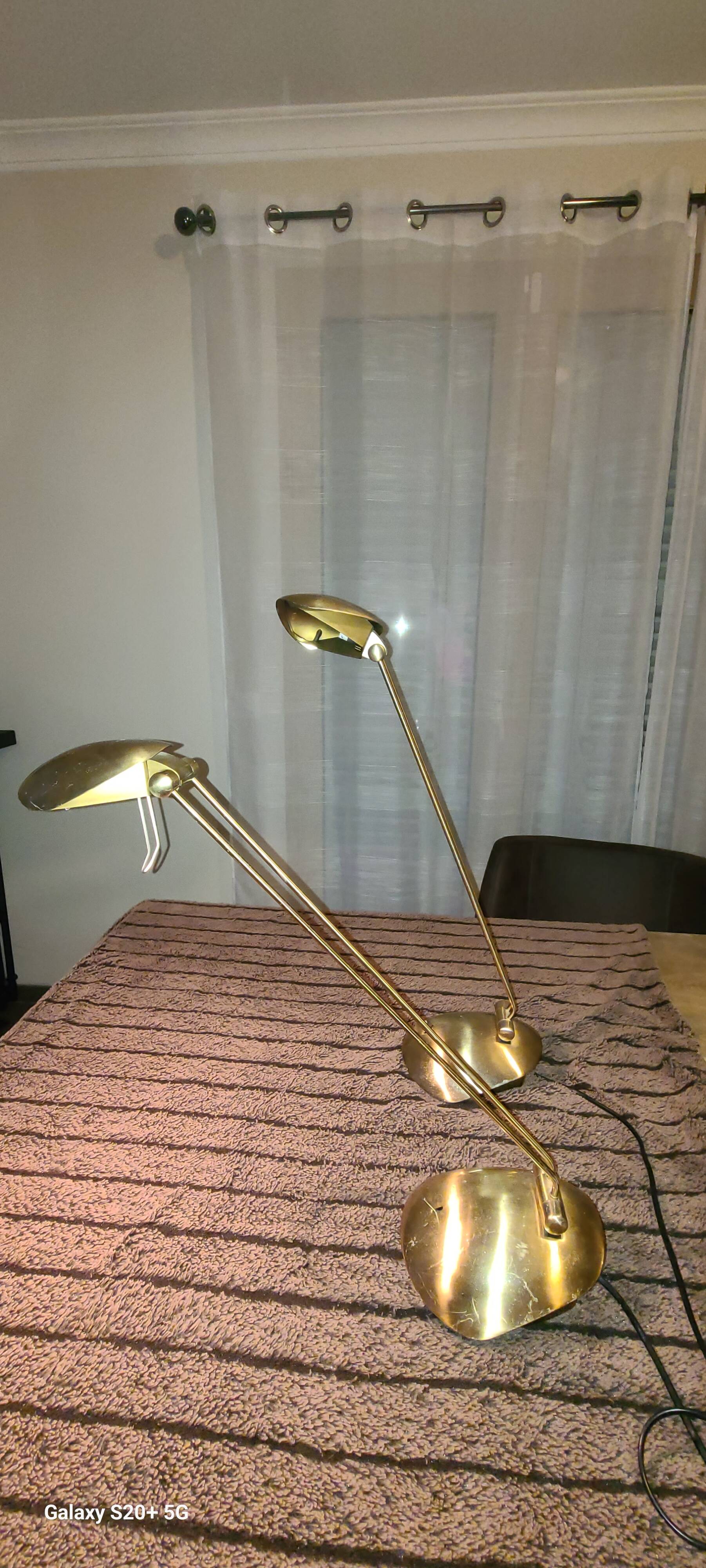 Pair of vintage desk lamps.