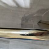 Pull-out tables in vintage smoked glass