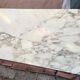 Bureau Knoll design marbre blanc