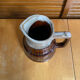 Vintage flamed ceramic barrel-shaped pichet in old style revol 1l #