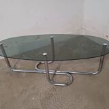 Designer chrome coffee table