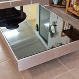 Table basse rectangulaire miroir Cidue 1970